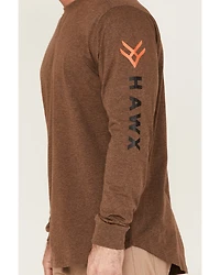 Hawx Men's Logo Graphic Long Sleeve Work T-Shirt