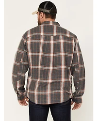 Brothers and Sons Men's Everyday Plaid Print Long Sleeve Button Down Flannel Shirt
