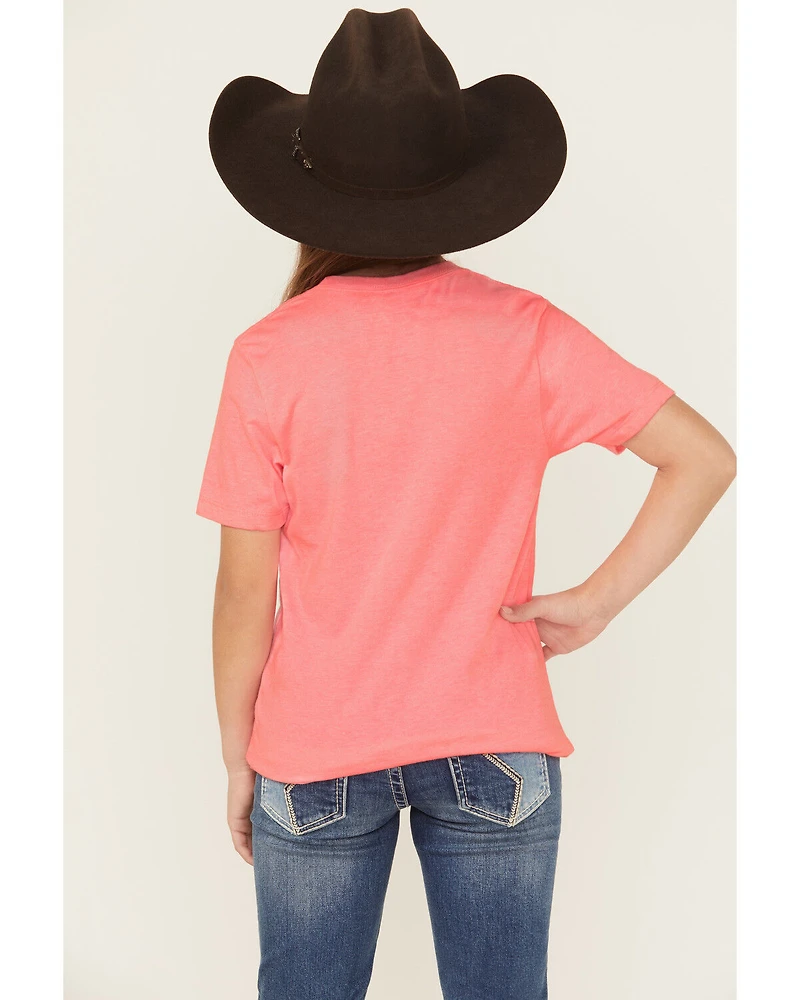 Ariat Girls' Boot Barn Exclusive Cowhide Logo Short Sleeve Graphic Tee