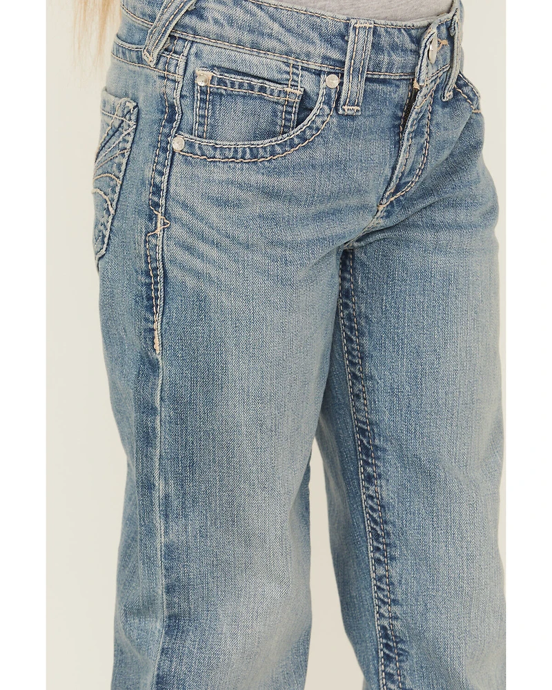 Ariat Girls' Amora Medium Wash Bootcut Denim Jeans
