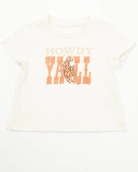 Shyanne Toddler Girls' Y'all Short Sleeve Graphic Tee