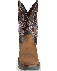 Justin Men's Tanker Western Work Boots - Steel Toe