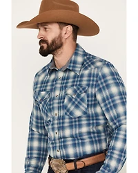 Pendleton Men's Canyon Plaid Print Long Sleeve Western Snap Shirt