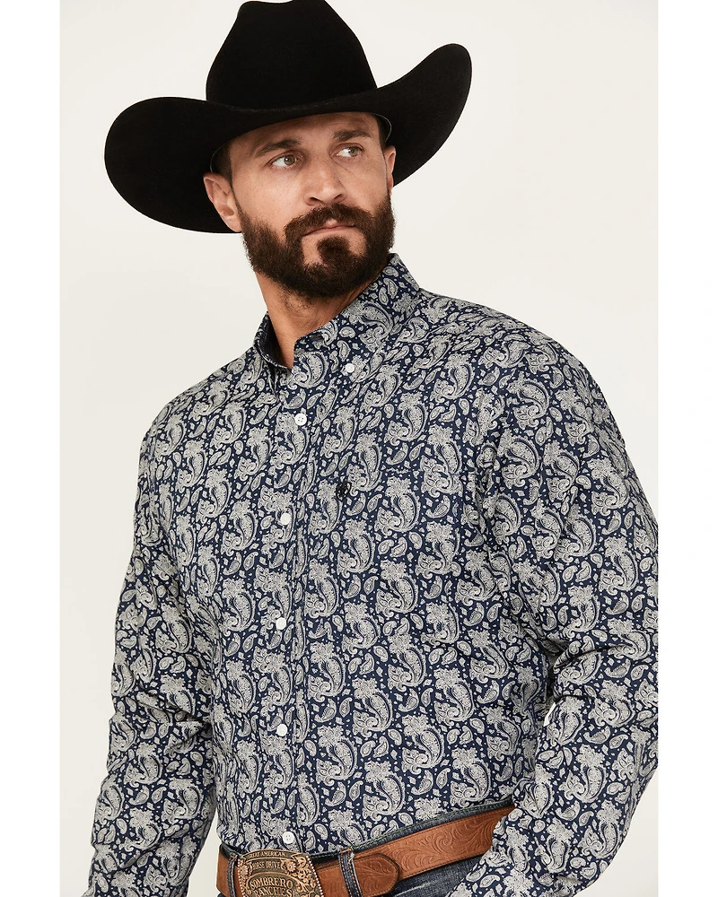 Ariat Men's Kohen Paisley Print Long Sleeve Button-Down Western Shirt