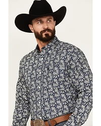 Ariat Men's Kohen Paisley Print Long Sleeve Button-Down Western Shirt