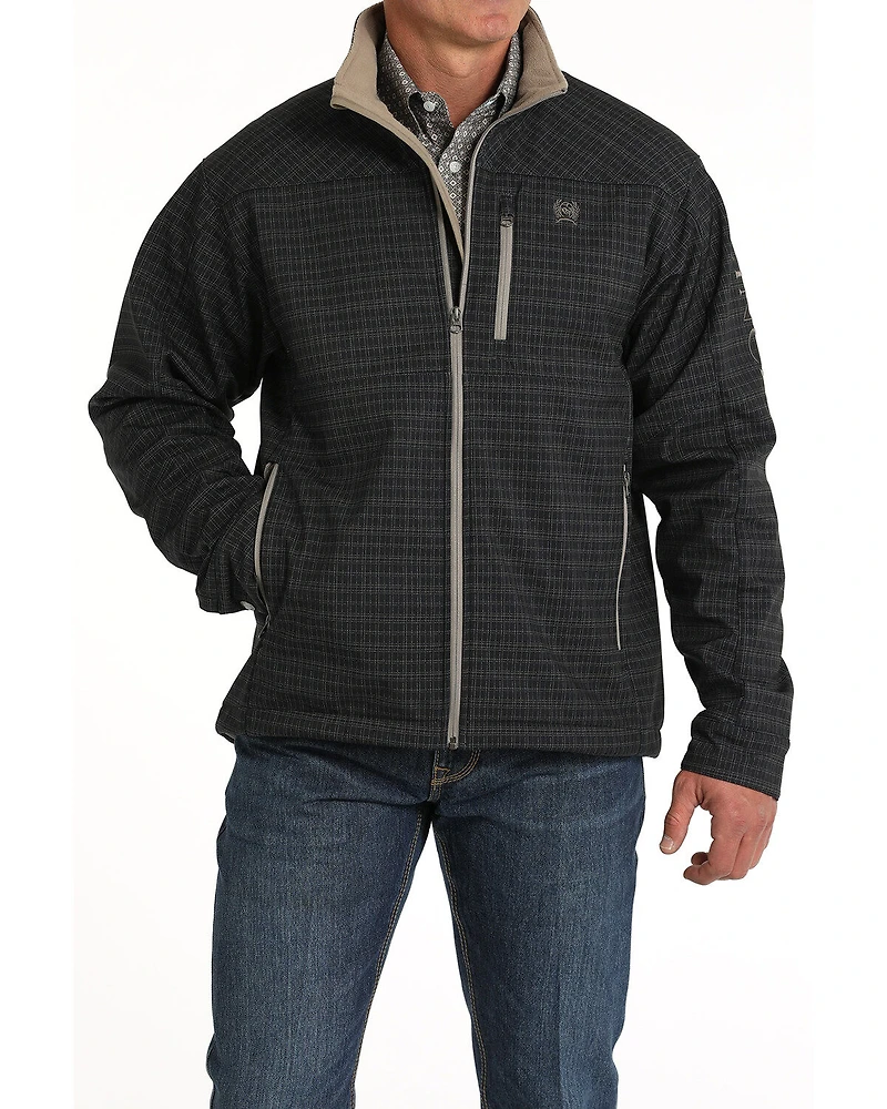 Cinch Men's Solid Logo Bonded Softshell Jacket - Big