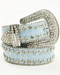 Shyanne Women's Denim Embellished Bling Belt