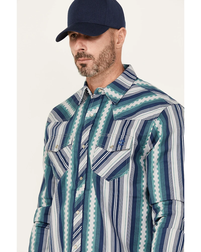 Cody James Men's FR Mesa Printed Long Sleeve Pearl Snap Western Work Shirt