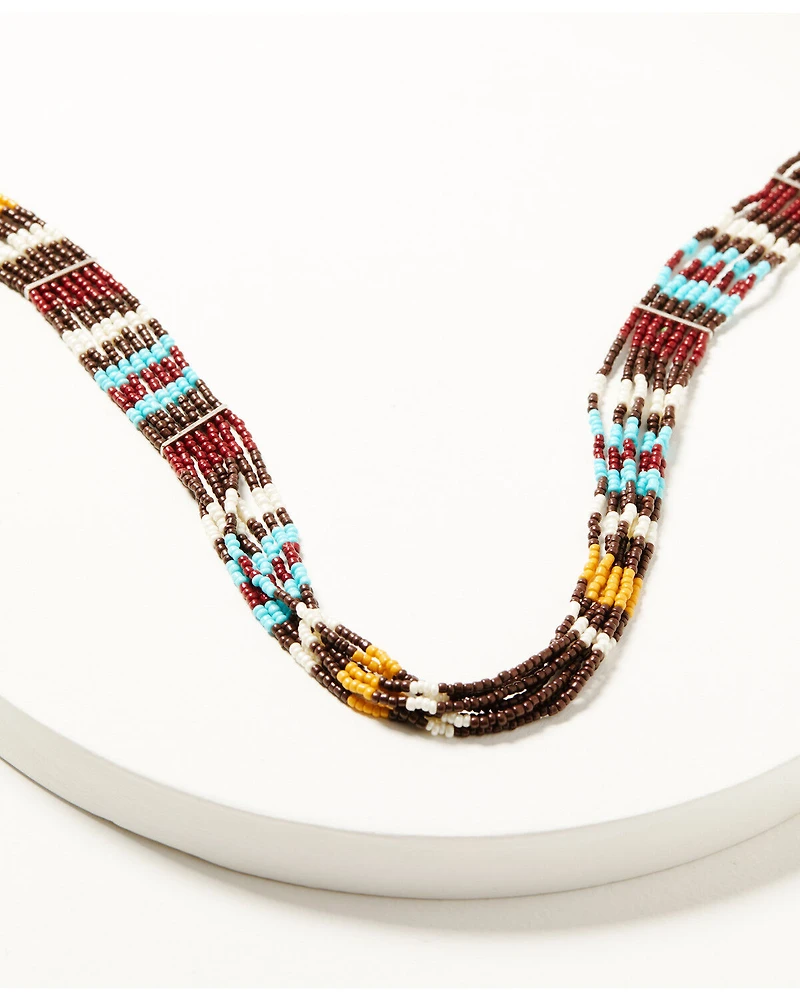 Shyanne Women's Frontier Seed Bead Layered Necklace