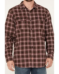 Hawx Men's FR Plaid Print Woven Button-Down Work Shirt