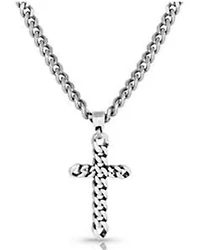 Montana Silversmiths Men's Braided Cross Necklace
