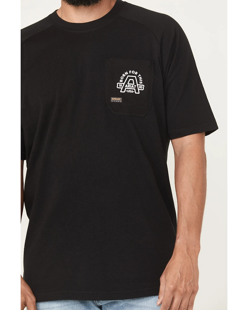 Ariat Men's Rebar Cotton Strong Headhard Short Sleeve Work T-Shirt