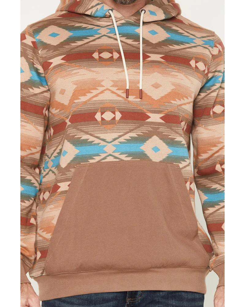 Cody James Men's Denver Southwestern Print Hooded Sweatshirt