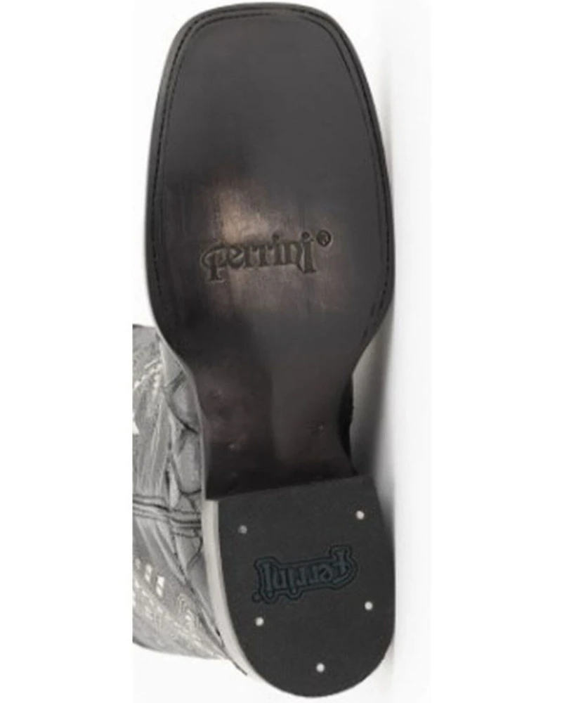 Ferrini Men's Bronco Pirarucu Print Western Boots - Stockman Square Toe