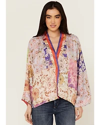Johnny Was Women's Cosmo Nana Reversible Patchwork Floral Print & Paisley Bandana Kimono