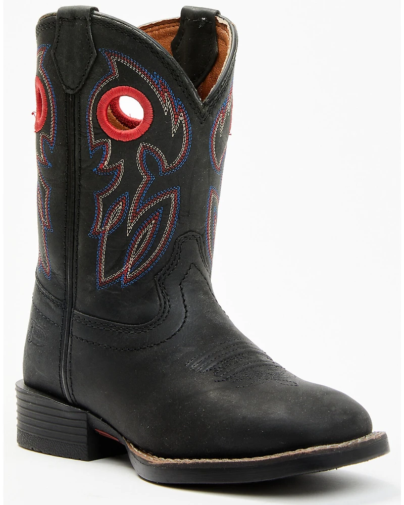 Justin Boys' Bowline Western Boots - Broad Square Toe