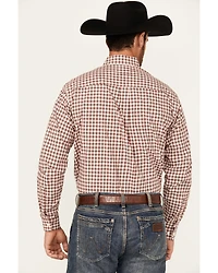 Cinch Men's Plaid Print Long Sleeve Button-Down Western Shirt