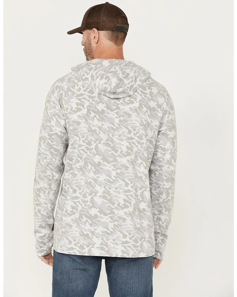 Hawx Men's Sundown Camo Print Hooded Work Shirt