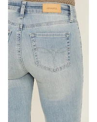 Shyanne Women's Aria Mid Rise Bootcut Super Stretch Denim Jeans