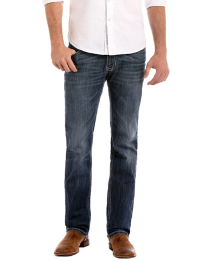 Rock & Roll Denim Men's Small "V" Reflex Revolver Slim Straight Jeans