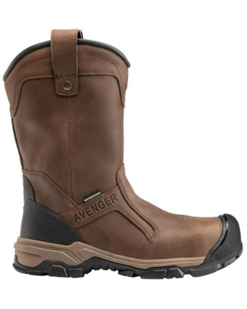 Avenger Men's Ripsaw Waterproof PR Pull On Work Boot - Aluminum Protective Toe