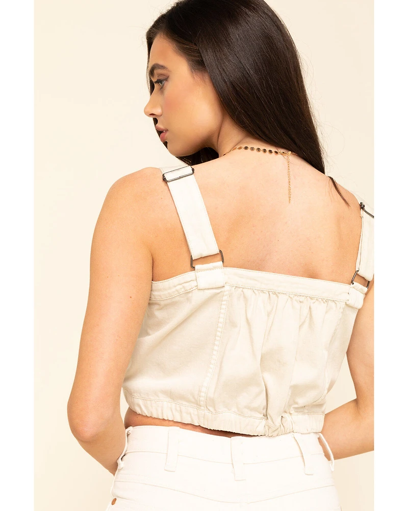 Free People Women's Palm Desert Denim Top