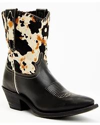 Laredo Women's Carleigh Hair On Hide Western Fashion Booties - Snip Toe