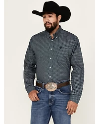 Cinch Men's Medallion Print Long Sleeve Button-Down Western Shirt