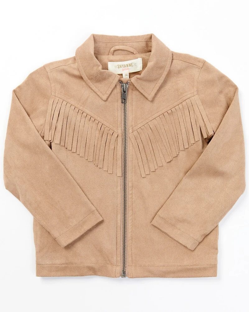 Shyanne Toddler Girls' Faux Suede Fringe Jacket