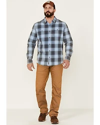 Flag & Anthem Men's Vail Vintage Large Plaid Print Long Sleeve Button Down Western Shirt