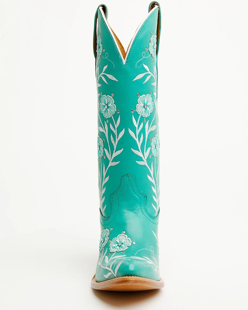 Ariat Women's Romance Floral Embroidered Tall Western Boots - Round Toe