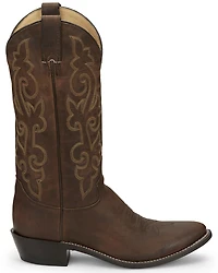 Justin Men's Leather Western Boots - Round Toe