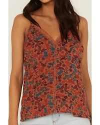 Idyllwind Women's Lurex Little Lace Tank Top