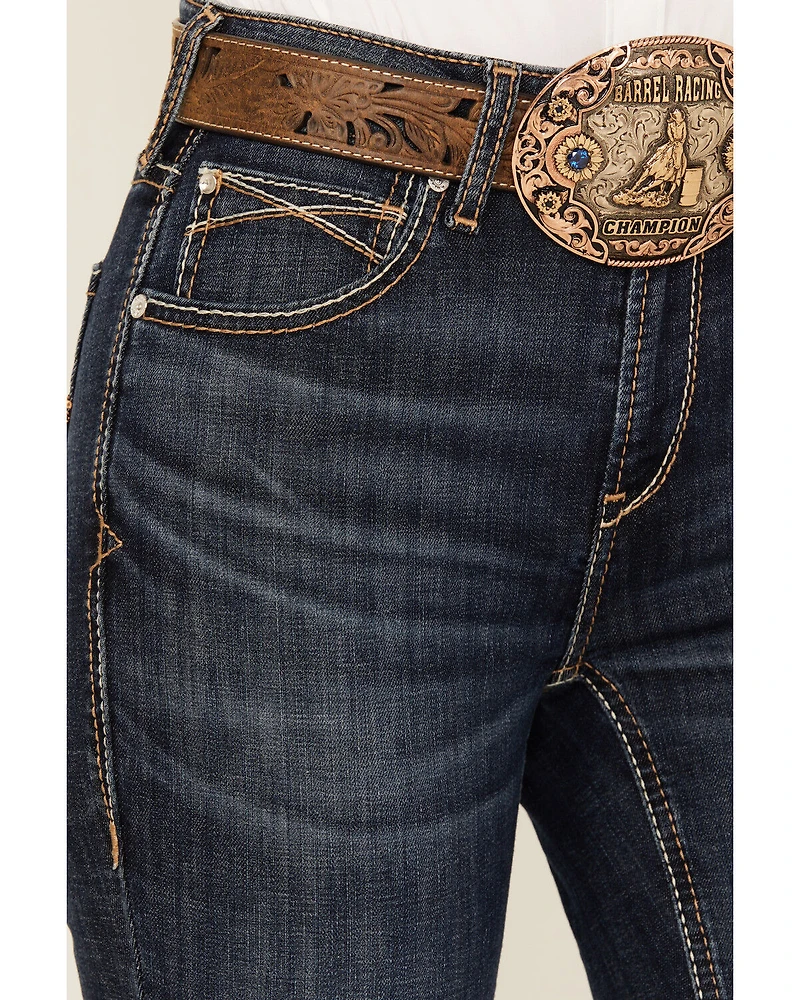 Ariat Women's Kimber Dark Wash High Rise Slim Trouser Stretch Denim Jeans
