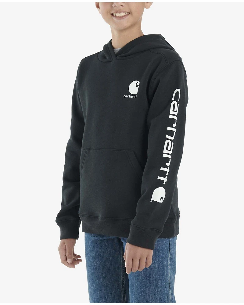 Carhartt Little Boys' Solid Logo Hooded Sweatshirt