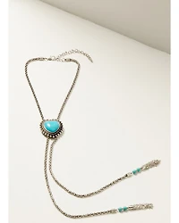 Shyanne Women's Heart Turquoise Stone Bolo Necklace