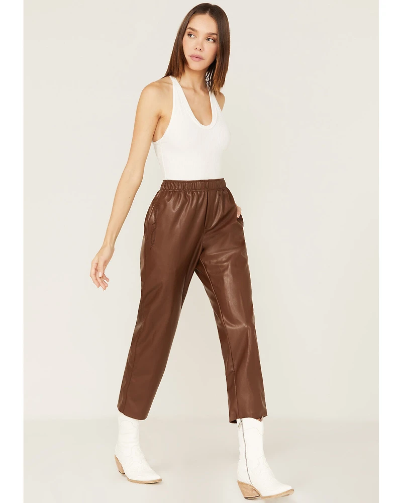 Ariat Women's Small Town Faux Leather Joggers