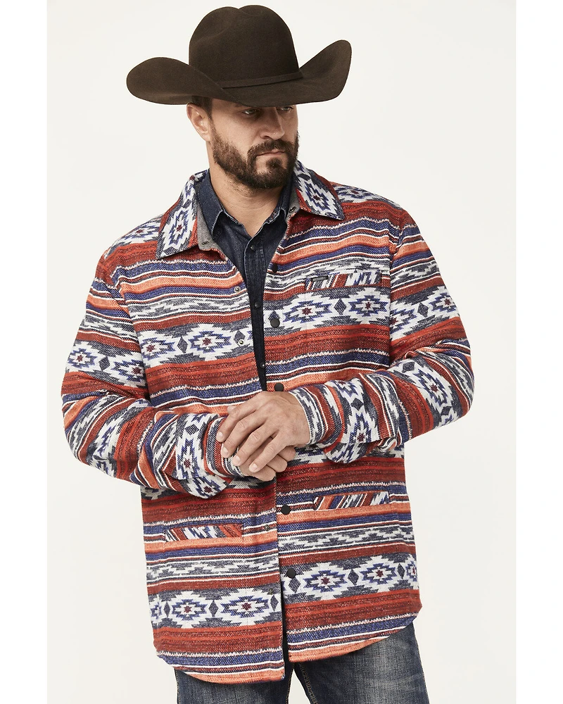 Rock & Roll Denim Men's Southwestern Striped Shirt Jacket