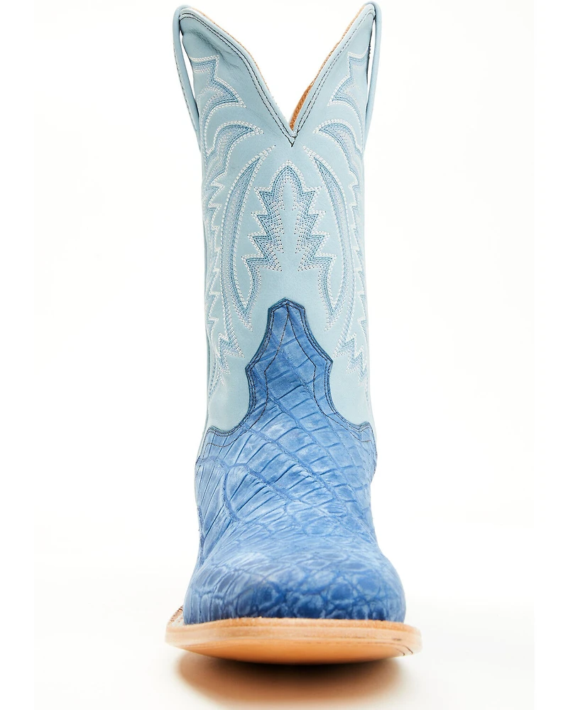 El Dorado Men's Exotic American Alligator Western Boots