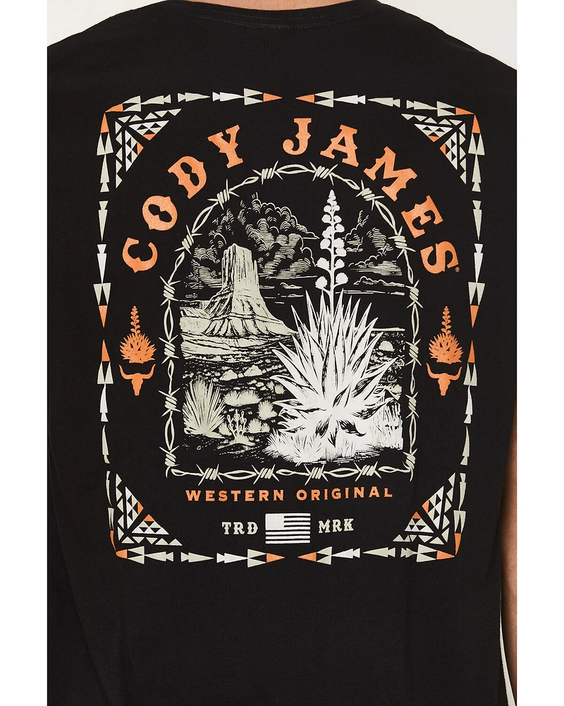Cody James Men's Agave Desert Short Sleeve Graphic T-Shirt