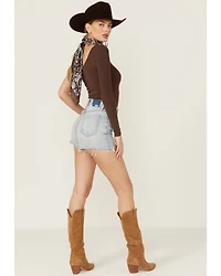 Daze Women's Bottom Line Fade High Rise Shorts