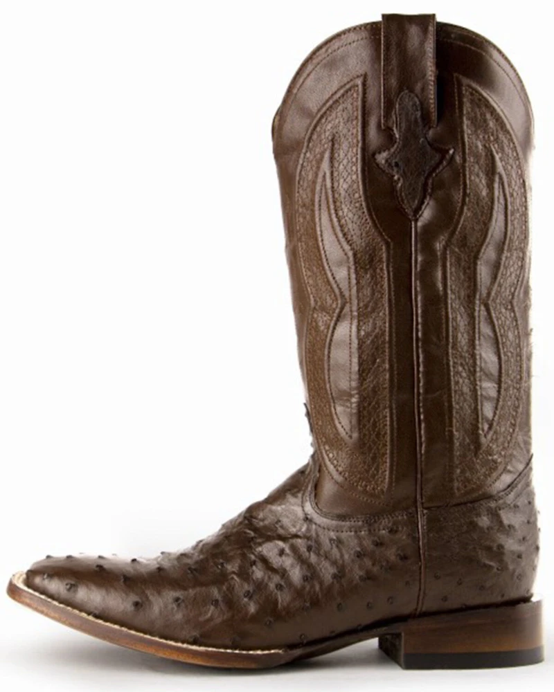 Ferrini Men's Full Quill Ostrich Exotic Western Boots
