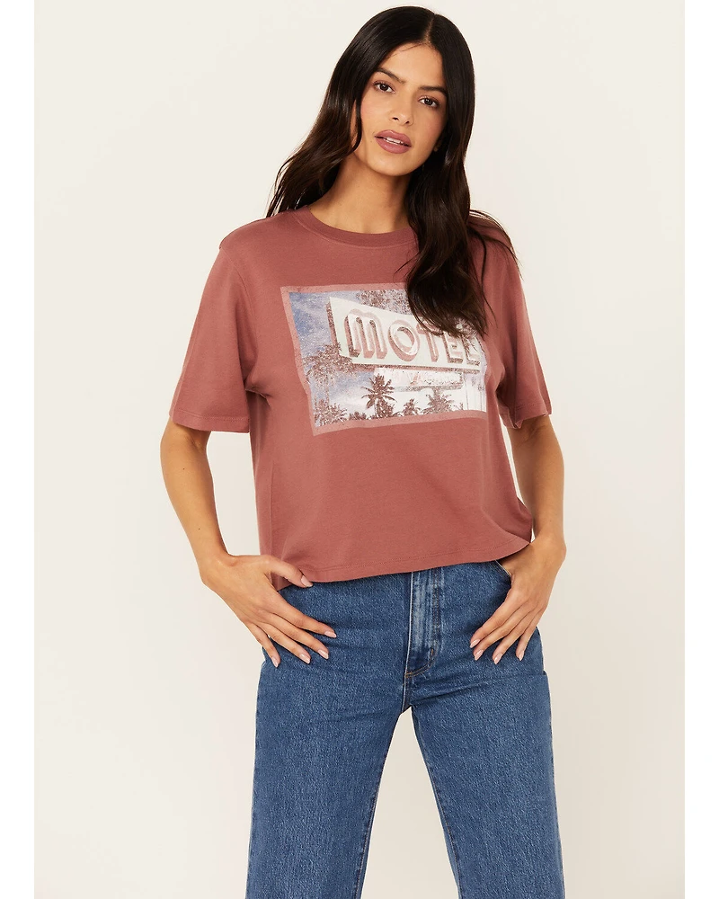 Cleo + Wolf Women's Brooklyn Motel Short Sleeve Graphic Tee