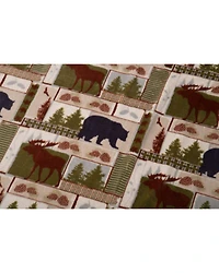 Carstens Home Vintage Lodge Plush Throw