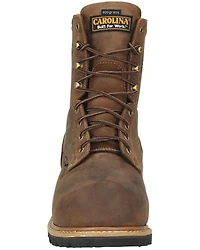 Carolina Men's 8" Poplar Insulated Waterproof Logger Work Boots - Composite Toe
