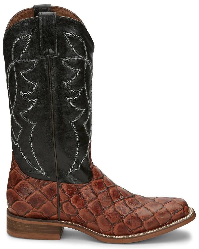 Nocona Men's Go Round Cognac Western Boots - Square Toe