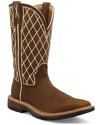 Twisted X Women's Distressed Brown Western Work Boots - Soft Toe