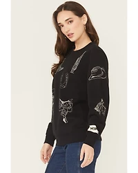 Wrangler Retro Women's Conversational Print Pullover Sweatshirt