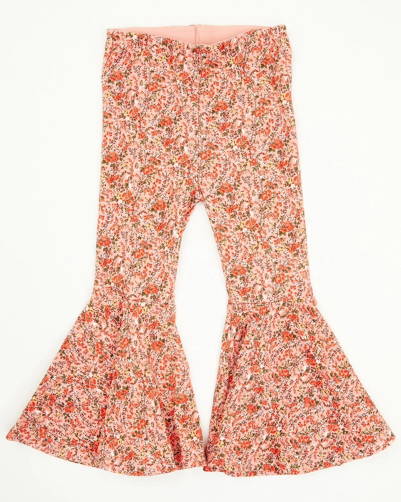 Shyanne Toddler Girls' Ditsy Floral Print Flare Pants