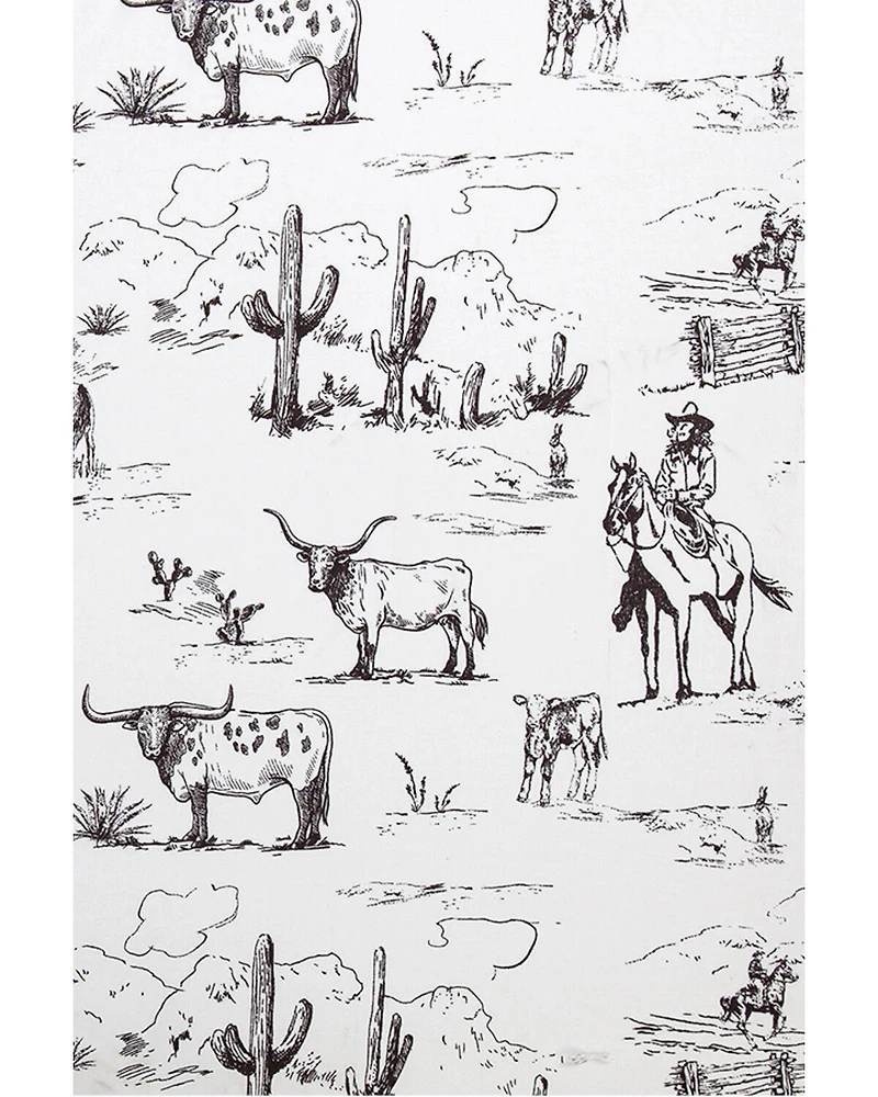 HiEnd Accents 200TC Cotton Ranch Life 4 Piece Sheet Set